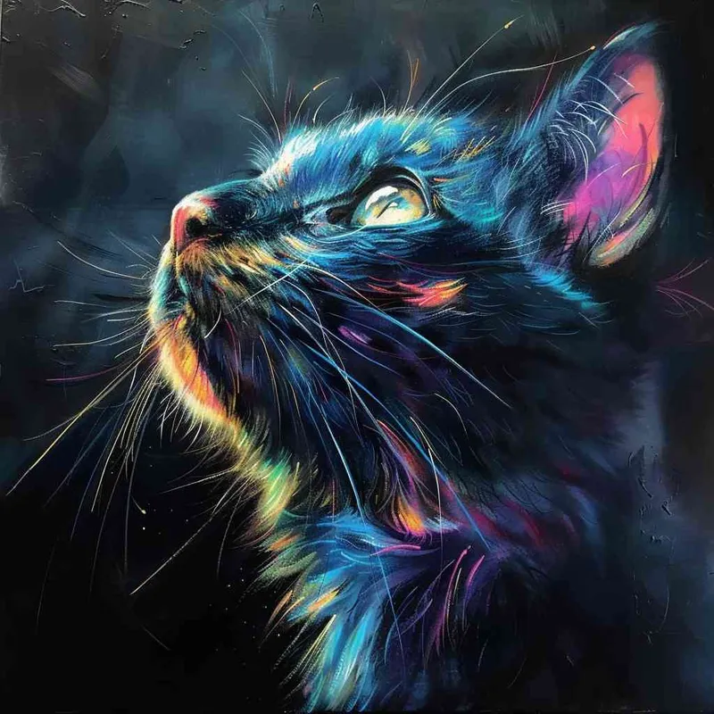 cat - AI绘画作品展示 | Midjourney中文版生成