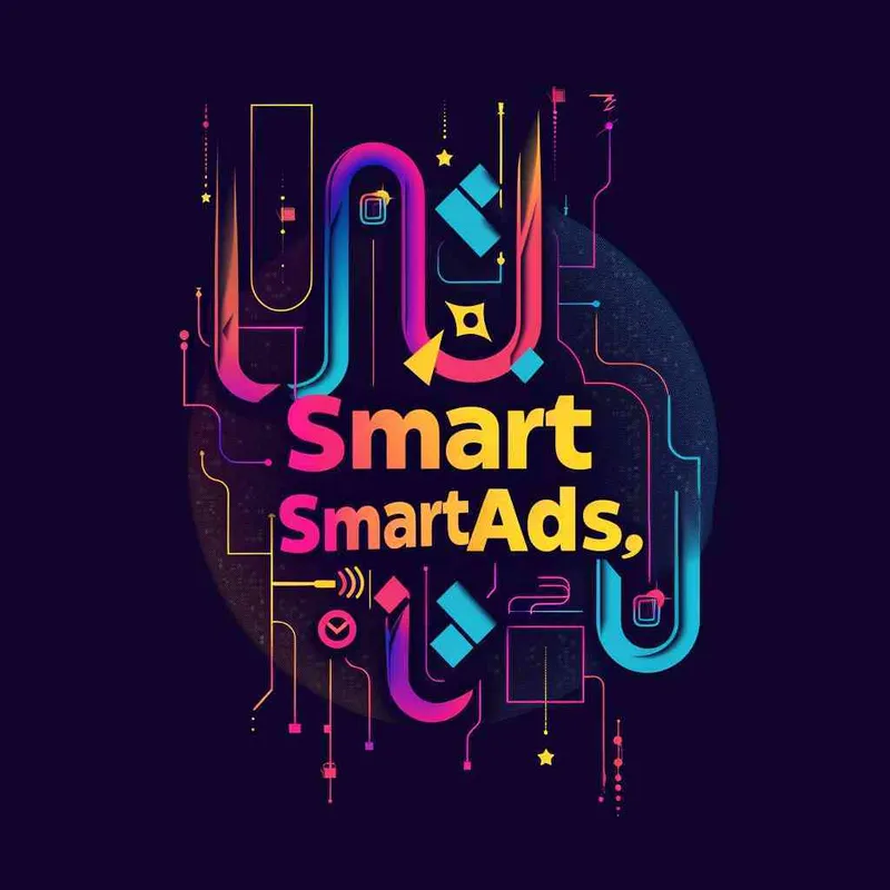 Design a modern, creative logo for SmartAds incorporating 