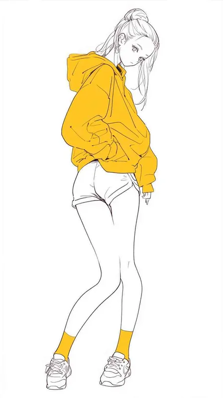 运动风格，线条，插画 - style3部分