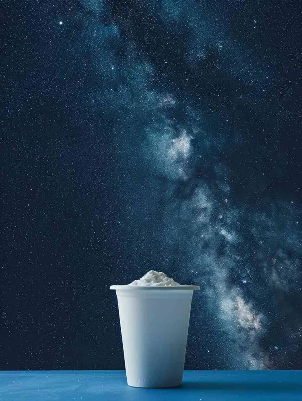 yoghurt packaging, minimalism, starry sky - style2部分