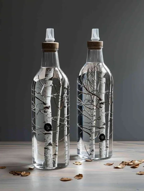 design birch water packaging, PET bottle - style1部分