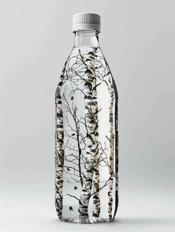 design birch water packaging, PET bottle - style4部分