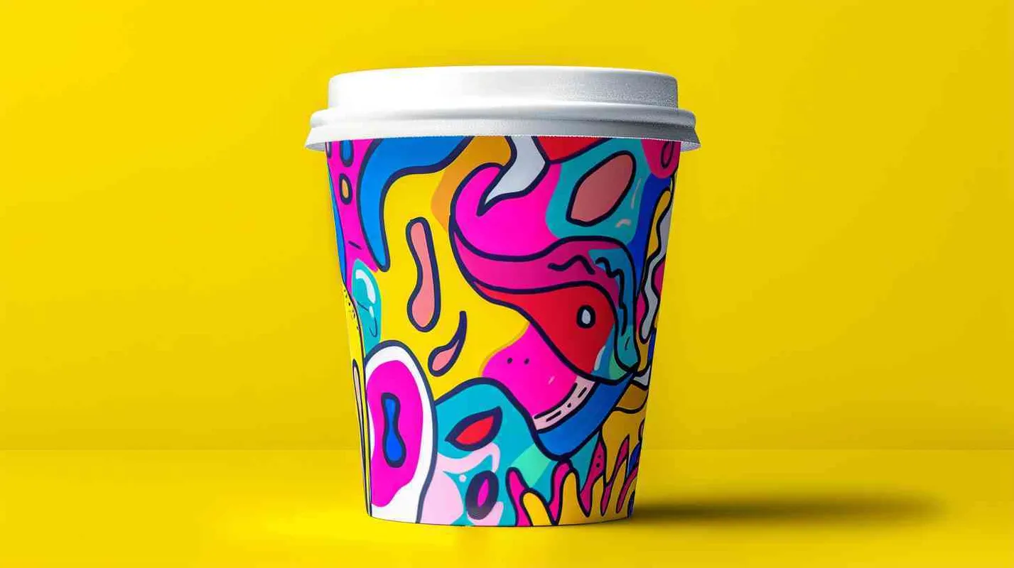 design a yogurt packaging, Picasso style, bright - style1部分