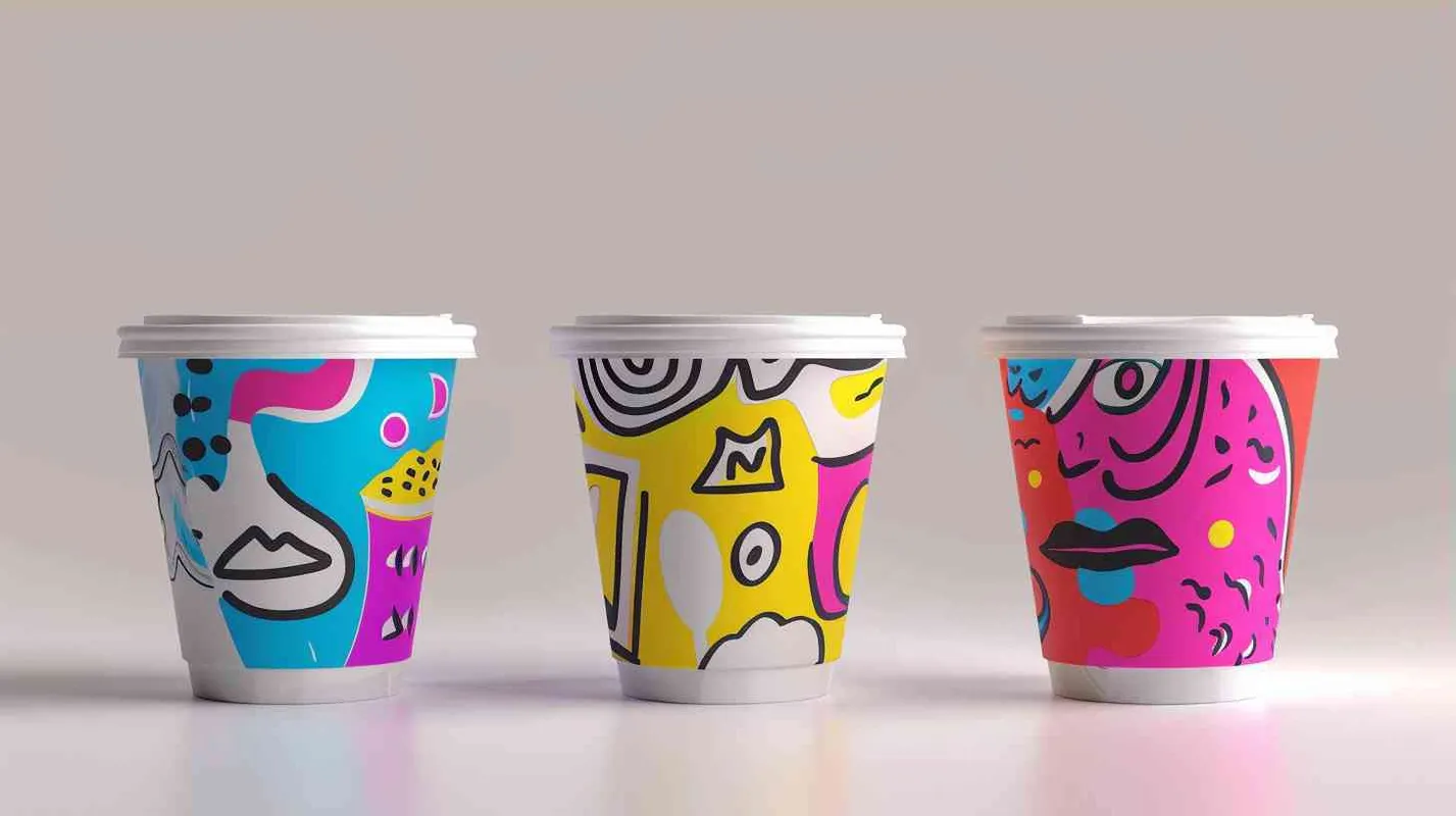 design a yogurt packaging, Picasso style, bright - style3部分