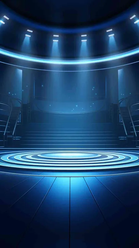 Stage blank center clean background - style3部分