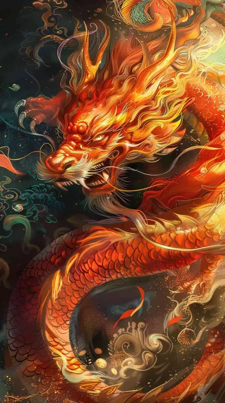 中国龙，潮流，衣服设计，高品质，4k，商业用图，电商封面图 - style1部分