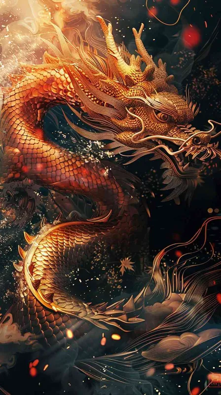 中国龙，潮流，衣服设计，高品质，4k，商业用图，电商封面图 - style3部分