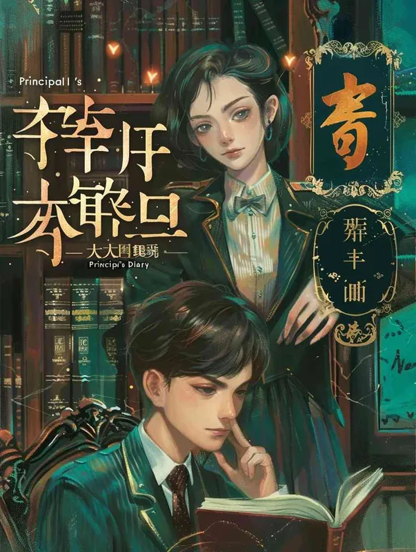 帮我生成一张钱志龙著作的“校长日记”这本书的封面图片,校长日记,钱志龙 - AI绘画作品展示 | Midjourney中文版生成