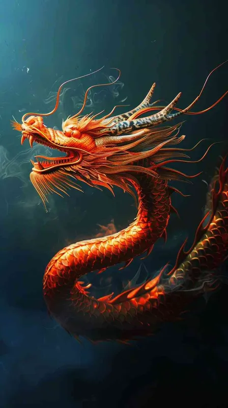 中国龙，潮流，简约设计，高品质，4k，商业用图，电商封面图 – AI绘画作品展示 | Midjourney中文版生成