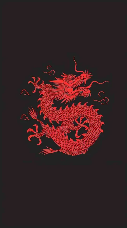 中国龙，潮流，简约设计，高品质，4k，商业用图，电商封面图 - style2部分