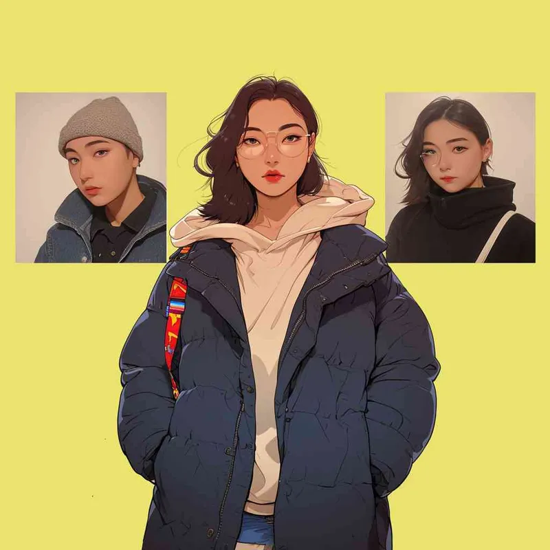 谢谢，表情包，感谢的表情包，30岁，中国男性，戴眼镜 - style4部分