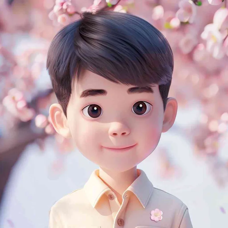 一个英俊的男孩，在春天，POP MART，3D卡通式 - style1部分