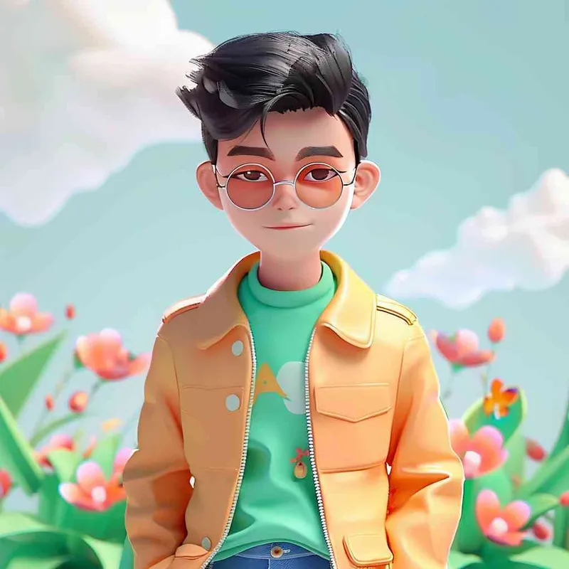 一个英俊的男孩，在春天，POP MART，3D卡通式 - style4部分