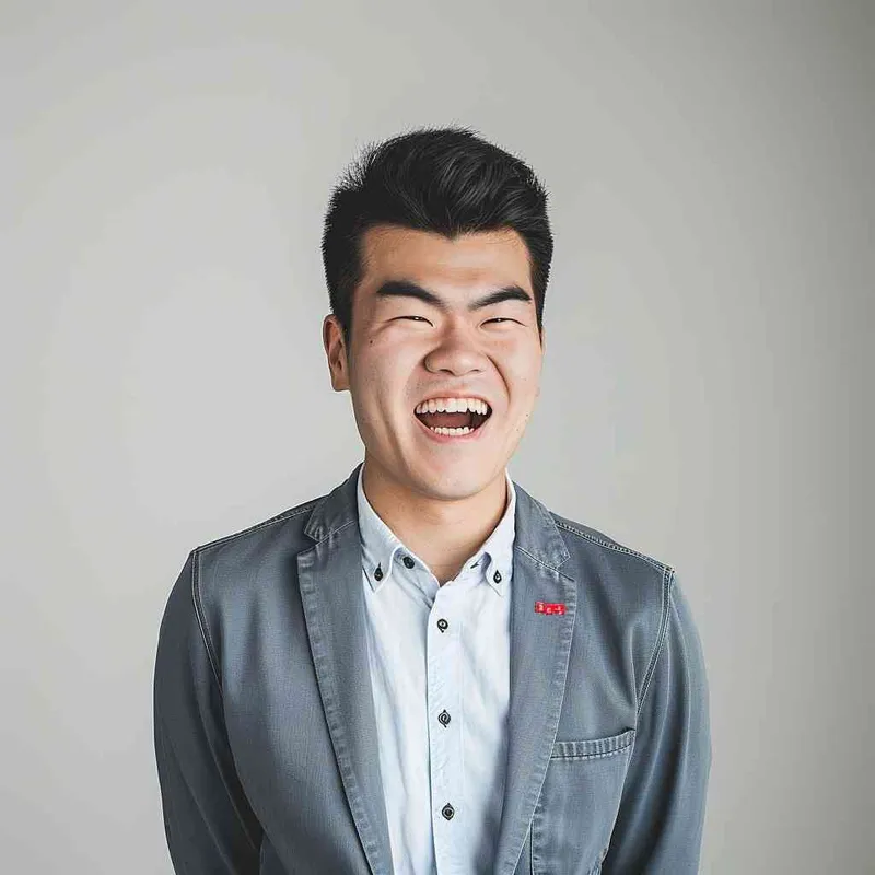 Happy expression, white background, natural lighting, wearing suit --ar 1:1 --iw 0.53 --v 6.0 --cref https://s.mj.run/22UAr7E-O2U  - style3部分