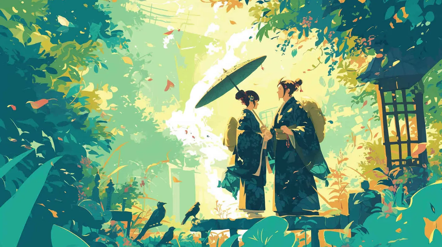 清明节海报设计，绿色踏青，祭奠 - style4部分