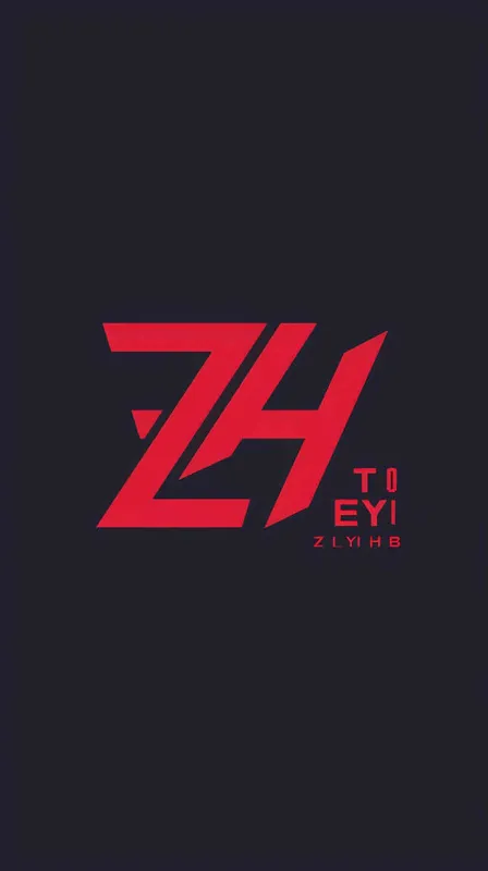 Company logo, flat, clean, simplicity modern, minimalist, vintage, cartoon, geometric, lettermark logo of letter ZYHB - style4部分