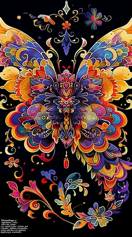 中国生效龙，色线艳丽，富贵，色彩明快，扁平风格 - style4部分