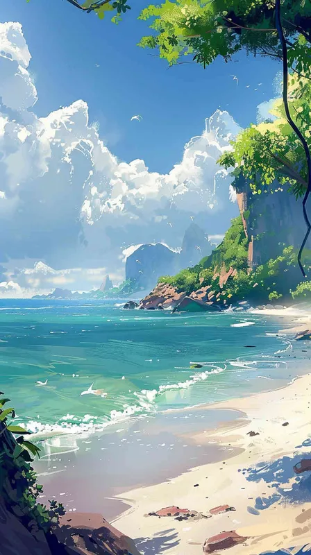 海边，沙滩，阳光照在美女身上，运动，休闲，享受度假 - style1部分