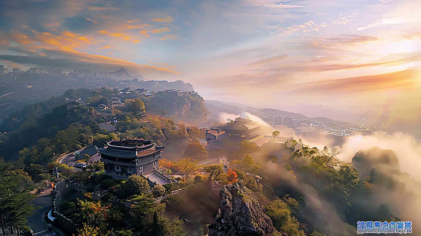自然山地风光，清晨，暖色调，近景镜头，超写实 ，复古怀旧的 - AI绘画作品展示 | Midjourney中文版生成
