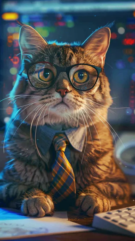 生成一张打工猫猫图片 - style1部分
