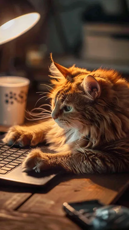 生成一张打工猫猫图片 – AI绘画作品展示 | Midjourney中文版生成