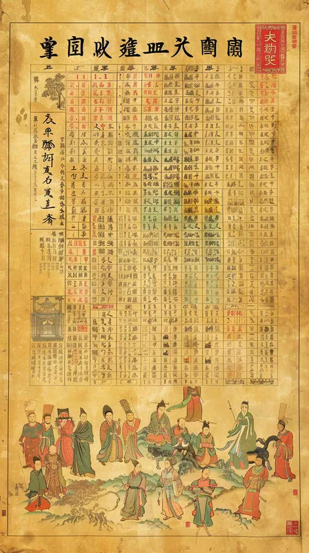 春秋战国，关于九九乘法表的海报 - style1部分