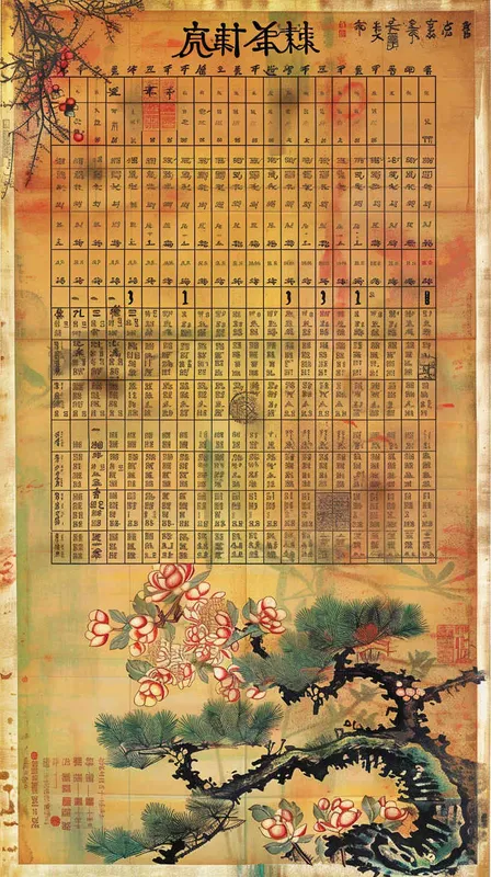 春秋战国，关于九九乘法表的海报 - style4部分