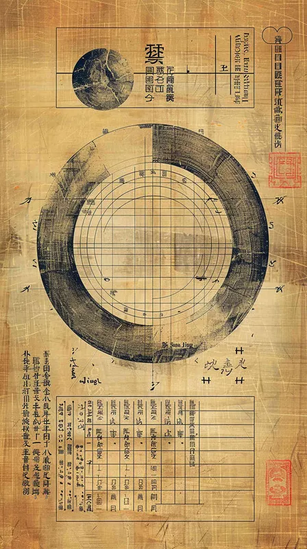 关于西汉		《周髀算经》 中国最古老的天文学和数学著作的海报 - style4部分