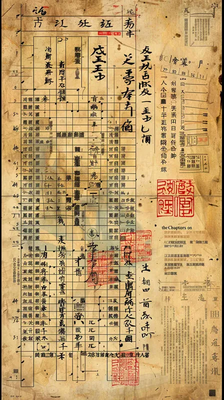 关于东汉		《九章算术》的海报 – AI绘画作品展示 | Midjourney中文版生成