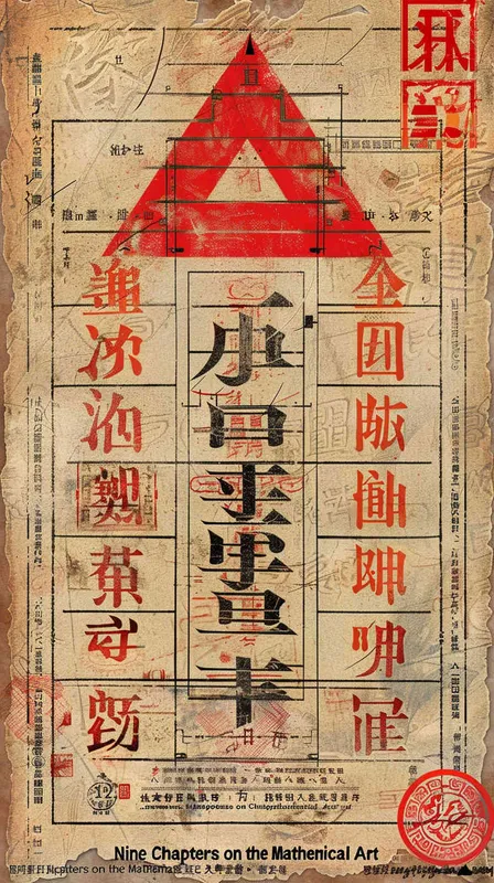 关于东汉		《九章算术》的海报 - style4部分