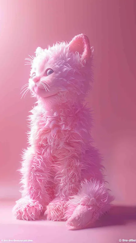 3D粉色小猫 - style4部分