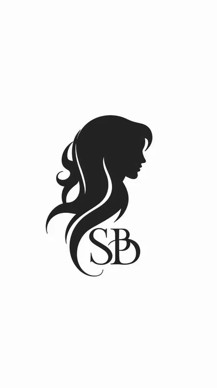 为养发设计一个logo，以字母SBH为设计元素，适合医疗美容行业，白色背景 - style2部分