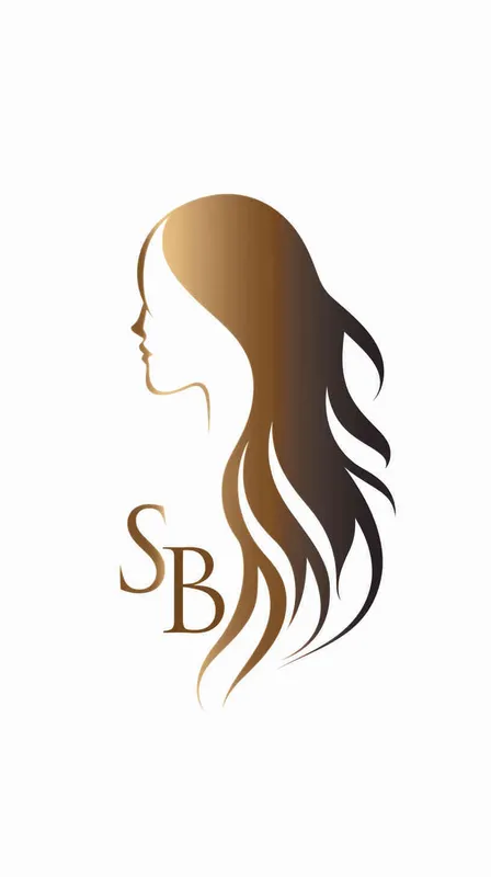 为养发设计一个logo，以字母SBH为设计元素，适合医疗美容行业，白色背景 - style3部分