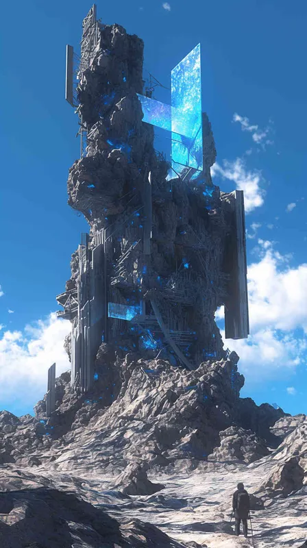 3D设计，C4D建模，皮克斯风格，迪士尼风格，色彩鲜艳，倾盆大雨，外卖狗（德国牧羊犬，穿着外卖工作服，可爱、蓝色大眼睛，胸前黑色印记，褐白皮毛）背着巨大的背包，摇晃着走在雨中的街道上，OC渲染器，高细节，高品质 - style4部分