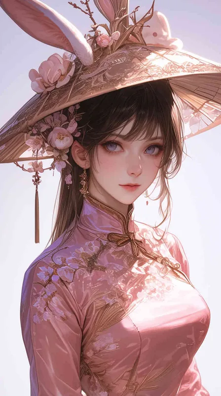 Full body, generate three views, namely the front view, the side view and the backview,
Chinese Zodiac, super cute girl wearing a rabbit shaped hat, tech elements, stylish clothes,Standing posture,
super cute IP by POP MART,hbi, model, Blind box toys, Fine gloss, Clean background, 3d render, OC render, Best quality, 4K, Super Detail, POP Market Toys Studio lighting - style3部分