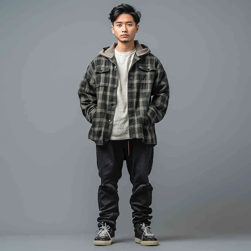 帮我画一个穿着马褂、戴着帽子的俏皮可爱小男孩 - style2部分