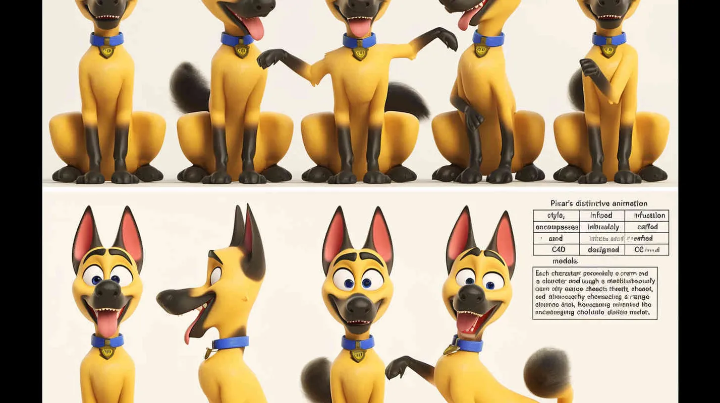 Pixar style, Disney Style, 3D design, C4D modeling, character sheet , different expressions and poses，white background，Bright Colors, LivelyAtmosphere, Blender, OC Renderer, High Detail, High Quality - style4部分