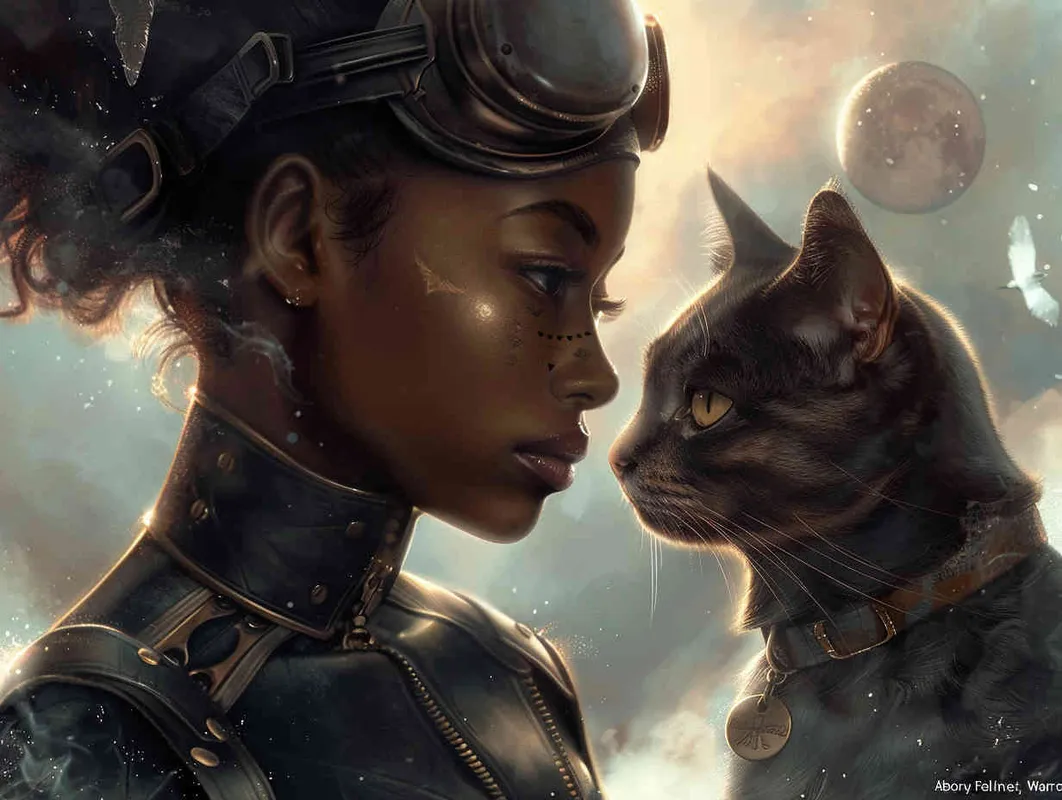 Pilot, Black Cat, Sky, Fighter - style1部分