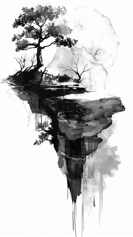 水墨风格插画 - style2部分
