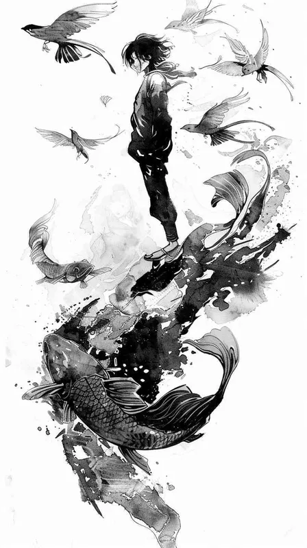 水墨风格插画 - style3部分