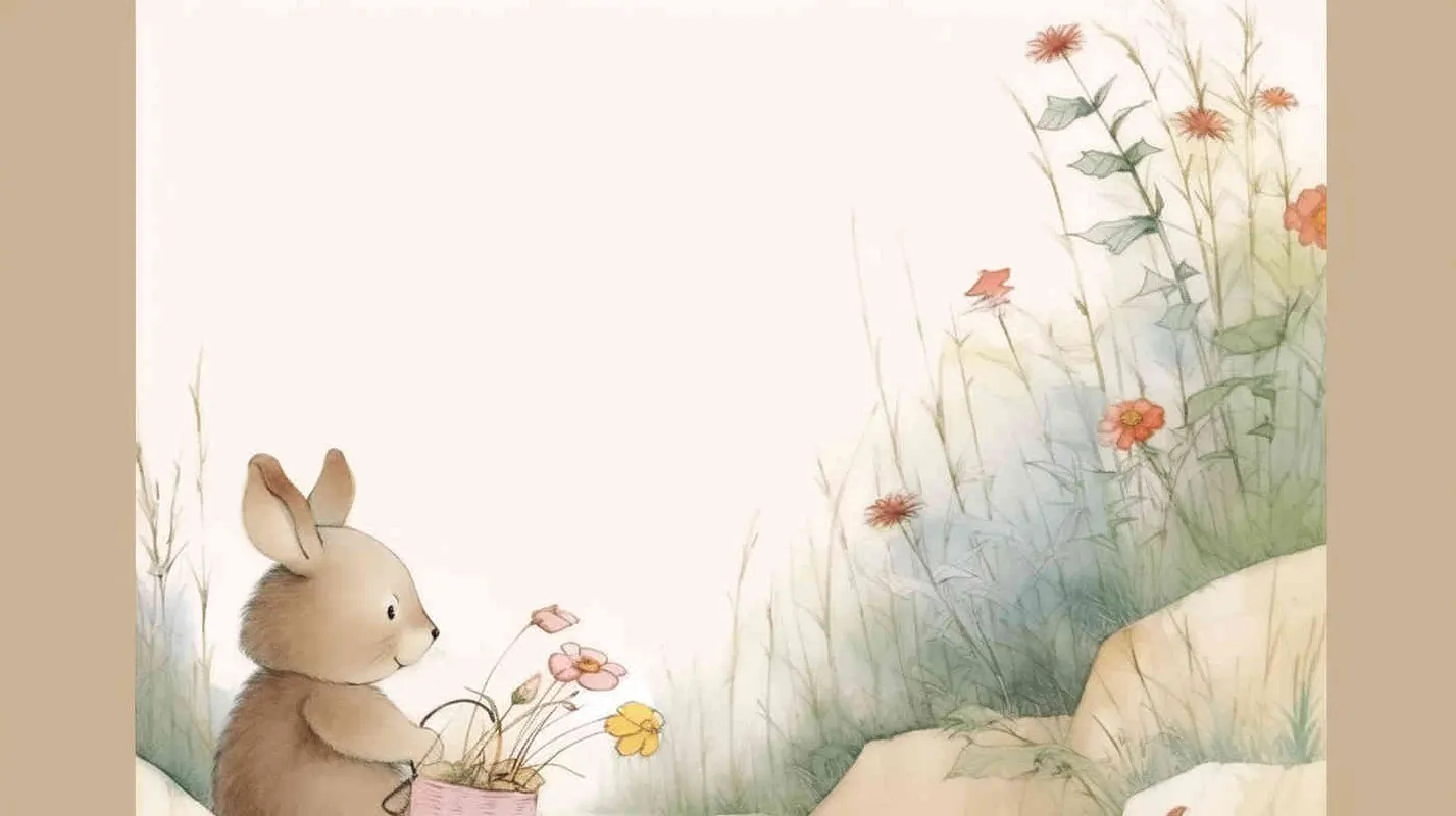 the rabbit stood up and greeted the girl， in the mountains full of flowers, flat ink and wash style, colored pencil style , hand drawn style , with brush strokes , black strokes , graffiti , hand - drawn , watercolor , crayon , very thick lines ,  random strokes ,8k，super high details , HDsmooth , by Jon Burgerman -- niji 5- s 180- style expressive - style1部分