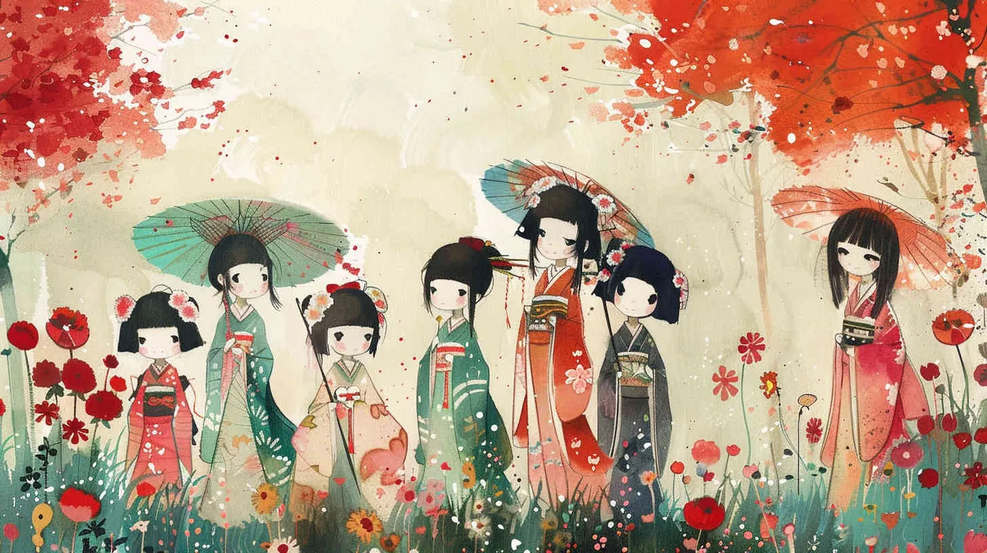 儿童插画，日本动漫 - style3部分