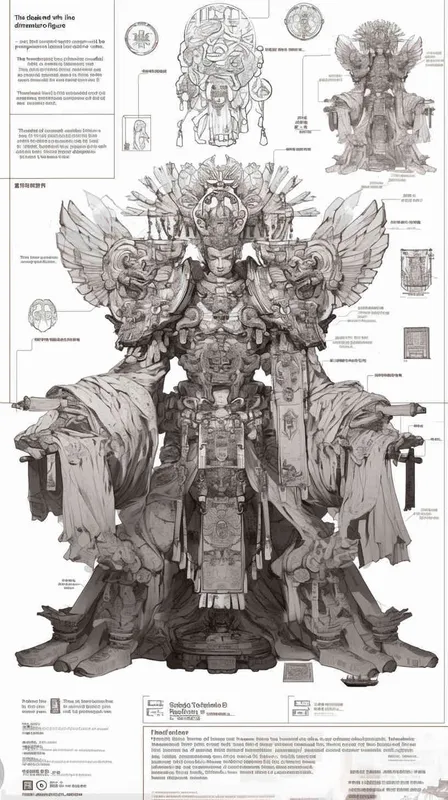 ((黑白线稿小手办))((做成三维立体))((做出三视图))((手办模型))((必须三视角度))((正面身，侧面身，背面身))((全身))((三视图，正身，侧身，后背))((正身，侧身，和后背))((不用上色))((8000k分辨率))((高清画质))((精细脸))((精致画质))((必须三视图))((正面，侧面，后背))((人物一定要有侧面))((全身像)) - style1部分