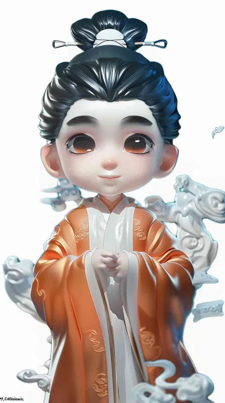 3维IP形象，泡泡马特盲盒，C4D风格 - style1部分