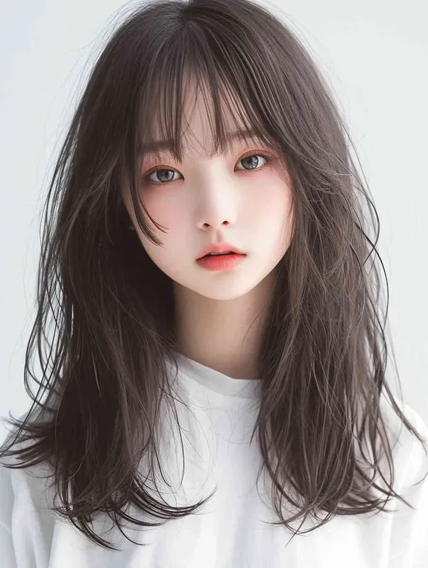 ((一个残破的白色瓷娃娃少女))((长发))((破旧白色纱裙))((左胳膊断裂))((右手腕上还有断裂的铁链))((混黑色背景))((8000k分辨率))((精致脸))((精细画质))((半身像))((黑白灰)) - style3部分