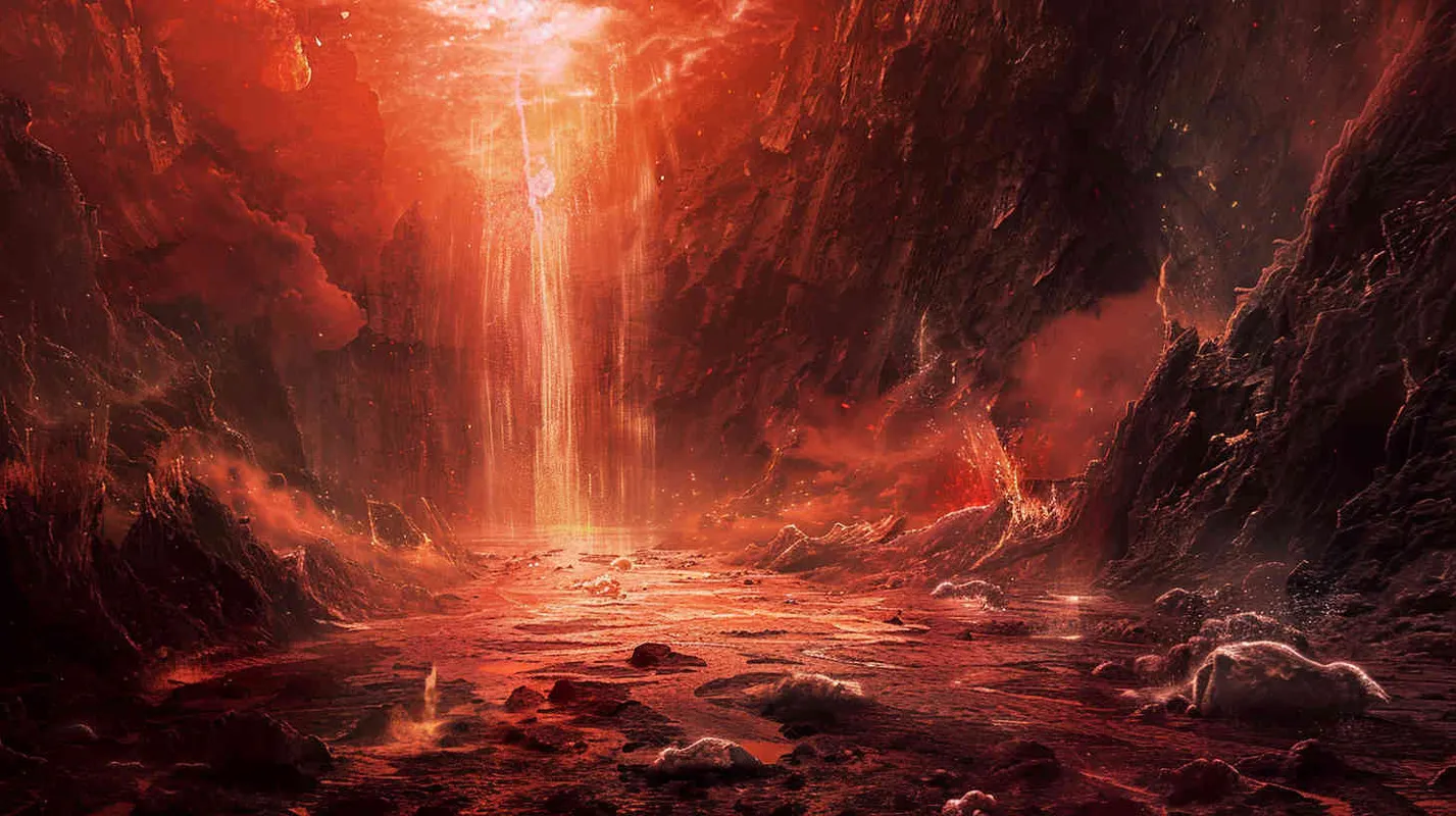  Amidst their despair, the cavern erupts in turmoil, fissures tearing through the earth beneath their feet. Paralyzed by fear and trapped with no means of escape, they face the brink of oblivion. Abruptly, the seismic upheaval subsides, replaced by an ethereal radiance emanating from the newly formed chasm. Bathed in its glow, they confront a momentous decision—to proceed into the unknown, weighed against the specter of unanticipated ramifications. - style1部分