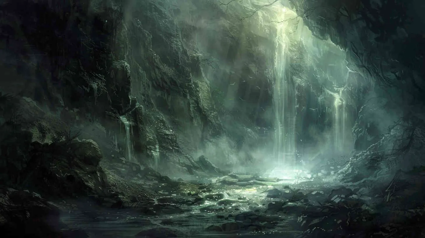  Amidst their despair, the cavern erupts in turmoil, fissures tearing through the earth beneath their feet. Paralyzed by fear and trapped with no means of escape, they face the brink of oblivion. Abruptly, the seismic upheaval subsides, replaced by an ethereal radiance emanating from the newly formed chasm. Bathed in its glow, they confront a momentous decision—to proceed into the unknown, weighed against the specter of unanticipated ramifications. - style3部分