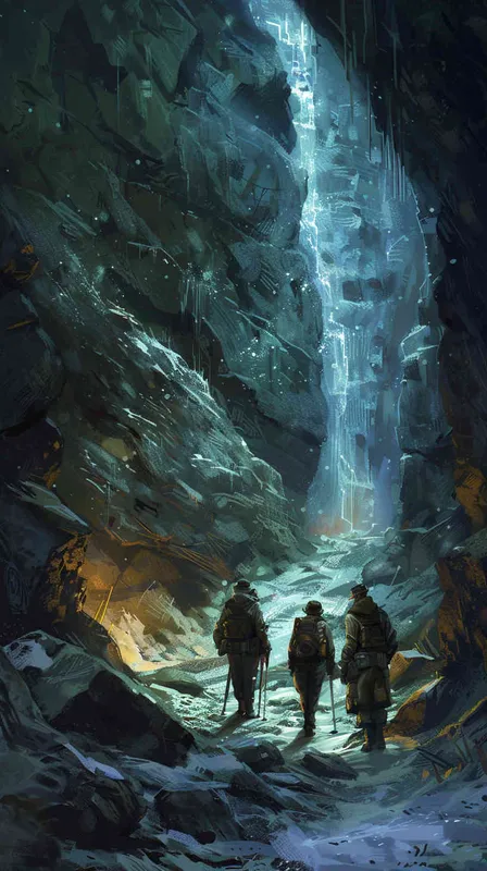 With newfound hope, Professor Johnson and his team set out to follow the enigmatic explorer, stepping onto the path leading to the unknown. As they venture deeper into the depths of this mysterious underground realm, they brace themselves for the challenges and dangers that lie ahead, knowing that the truth will slowly come to light. - style4部分