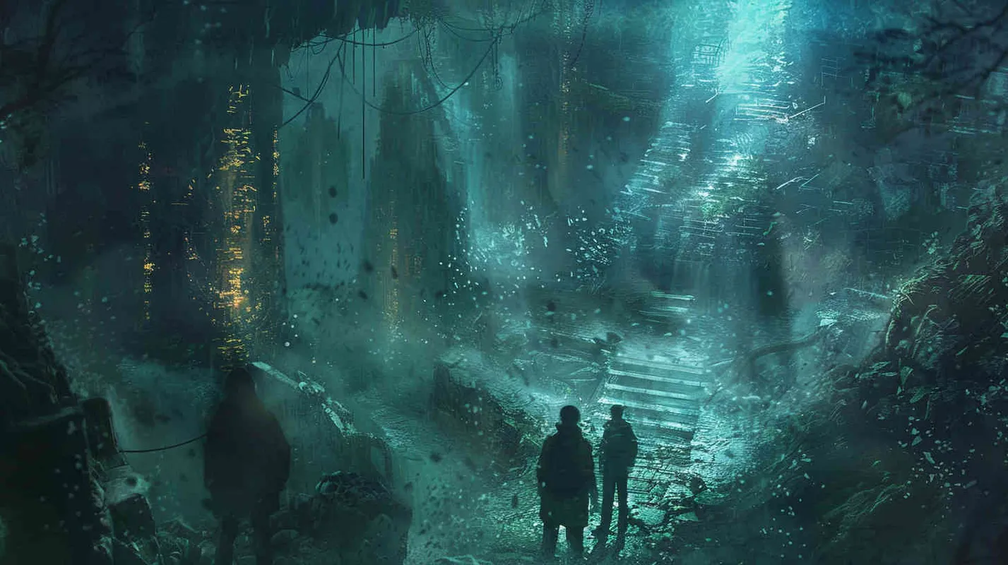 With newfound hope, Professor Johnson and his team set out to follow the enigmatic explorer, stepping onto the path leading to the unknown. As they venture deeper into the depths of this mysterious underground realm, they brace themselves for the challenges and dangers that lie ahead, knowing that the truth will slowly come to light.  - style2部分