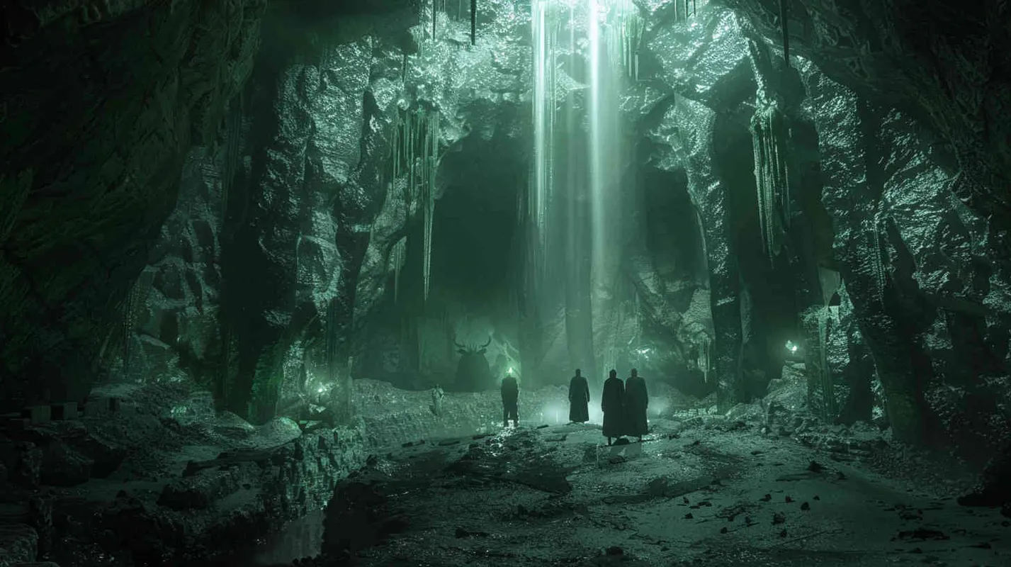 With newfound hope, Professor Johnson and his team set out to follow the enigmatic explorer, stepping onto the path leading to the unknown. As they venture deeper into the depths of this mysterious underground realm, they brace themselves for the challenges and dangers that lie ahead, knowing that the truth will slowly come to light.  - style4部分